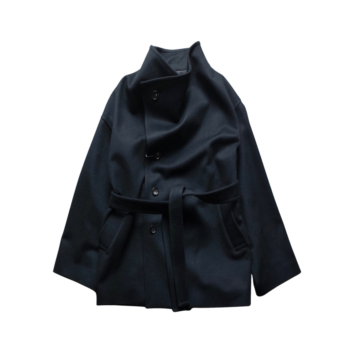 SHAWL COLLAR HALF COAT