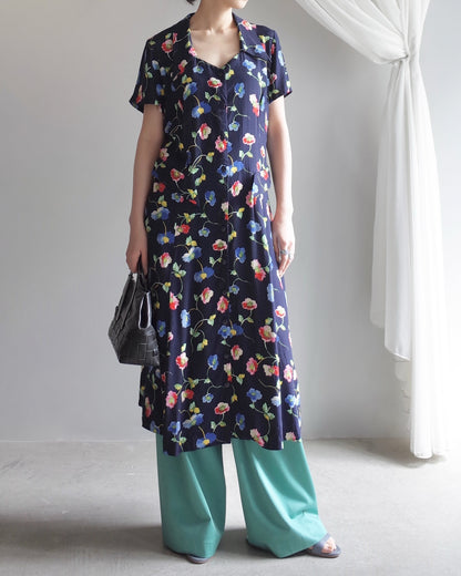 Used / FRONT BUTTON SHIRT ONEPIECE