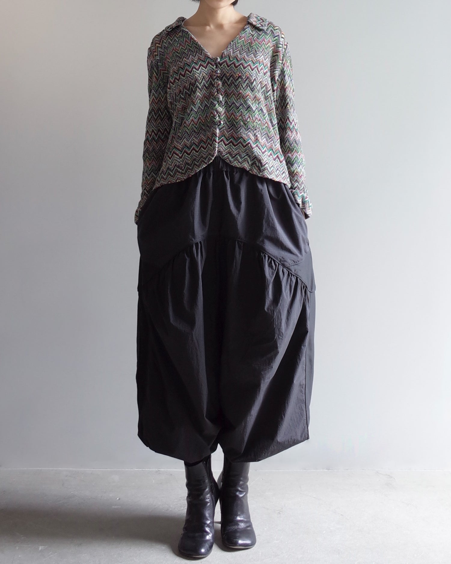 Used / CHEVRON KNIT JACKET