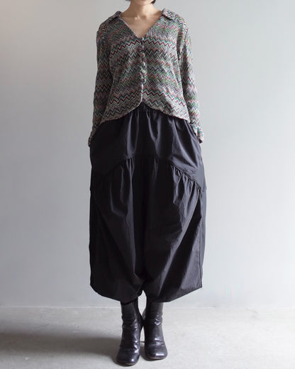 Used / CHEVRON KNIT JACKET