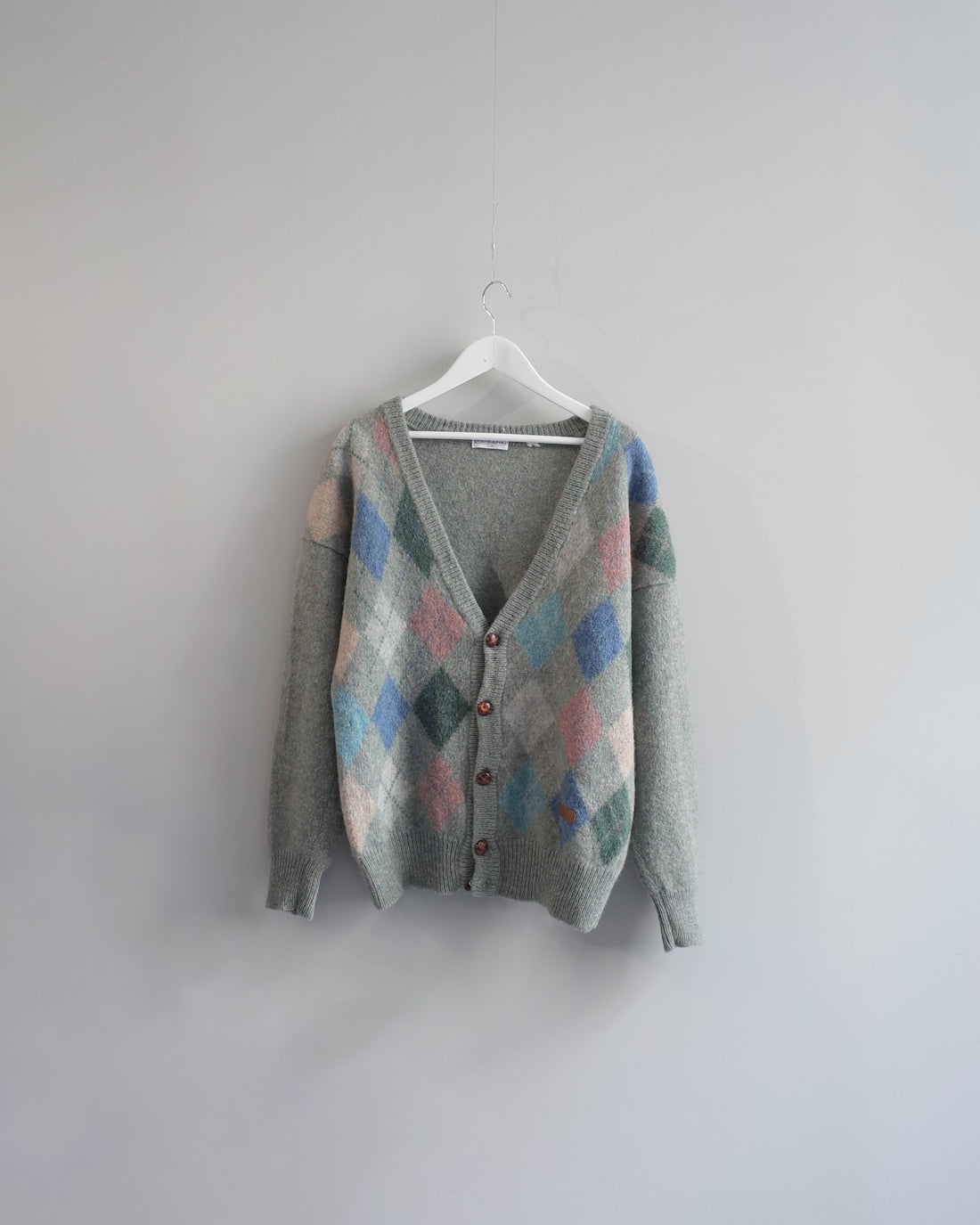 Used / ARGYLE CARDIGAN