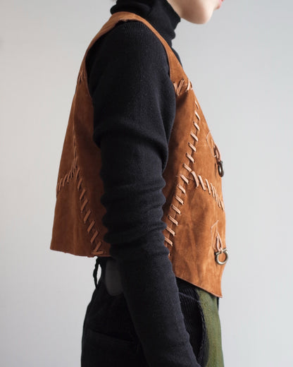 Used / LEATHER SHORT VEST