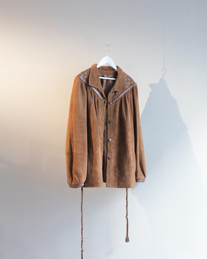 Used / LEATHER SHIRT JACKET