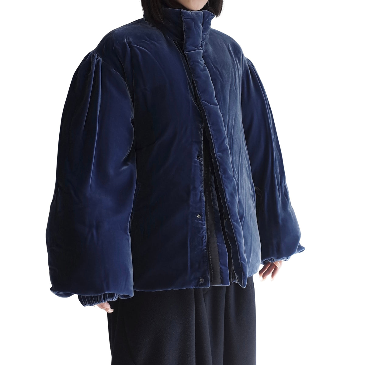 VELVET DOWN JACKET