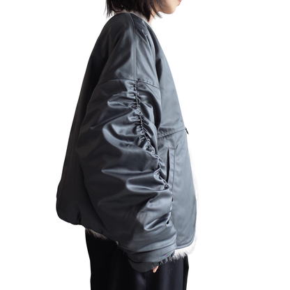 REVERSIBLE NYLON FUR BLOUSON