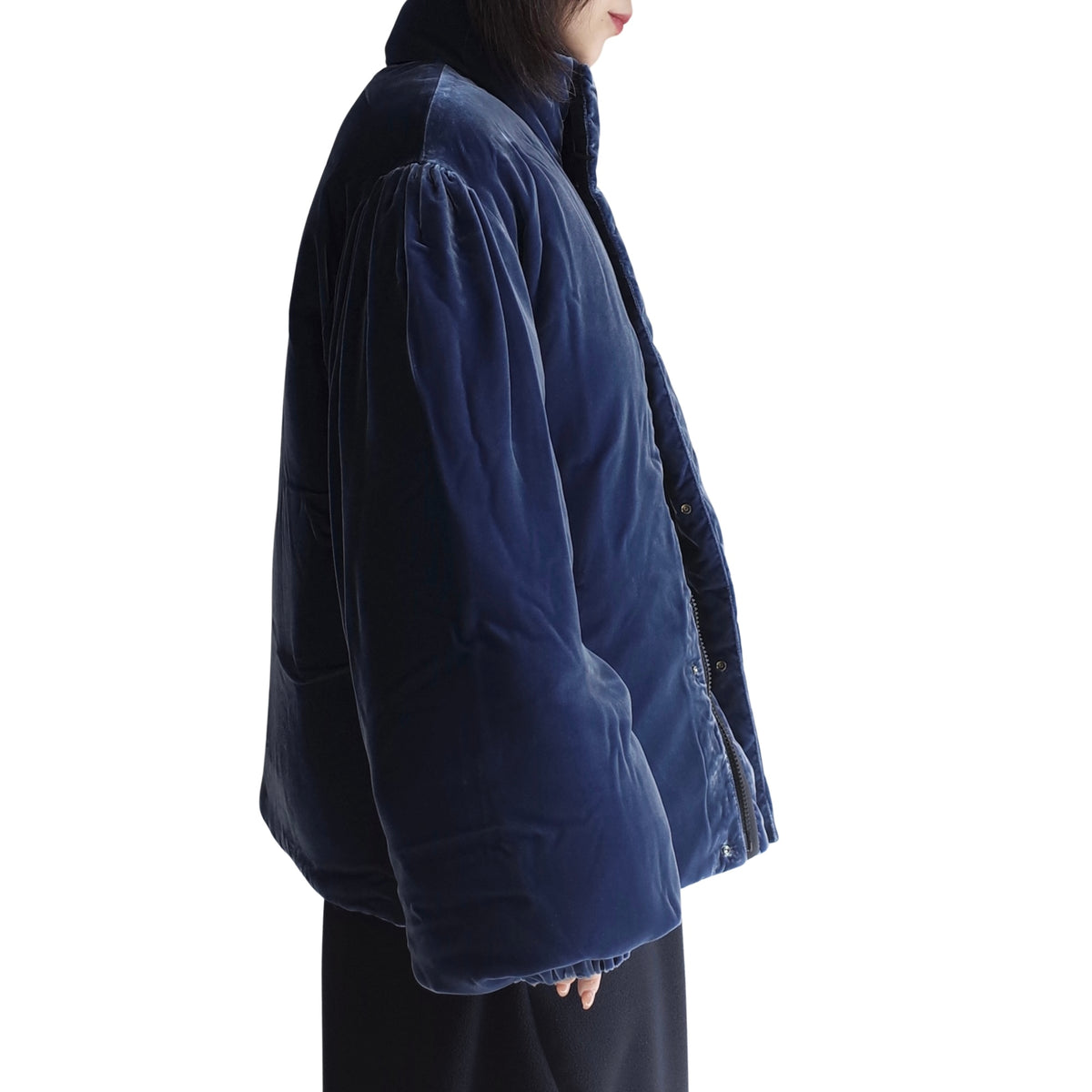 VELVET DOWN JACKET