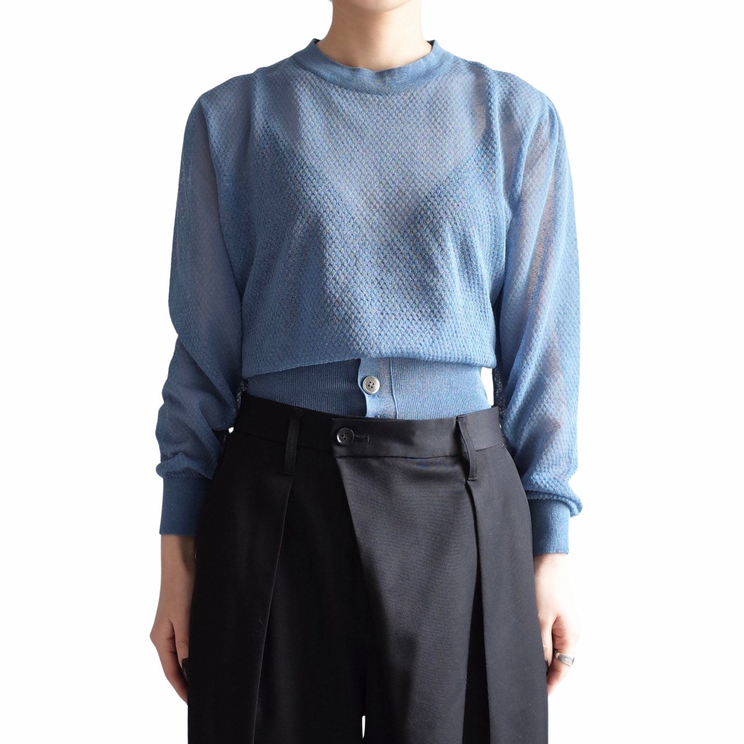 BUTTON KNIT PULLOVER