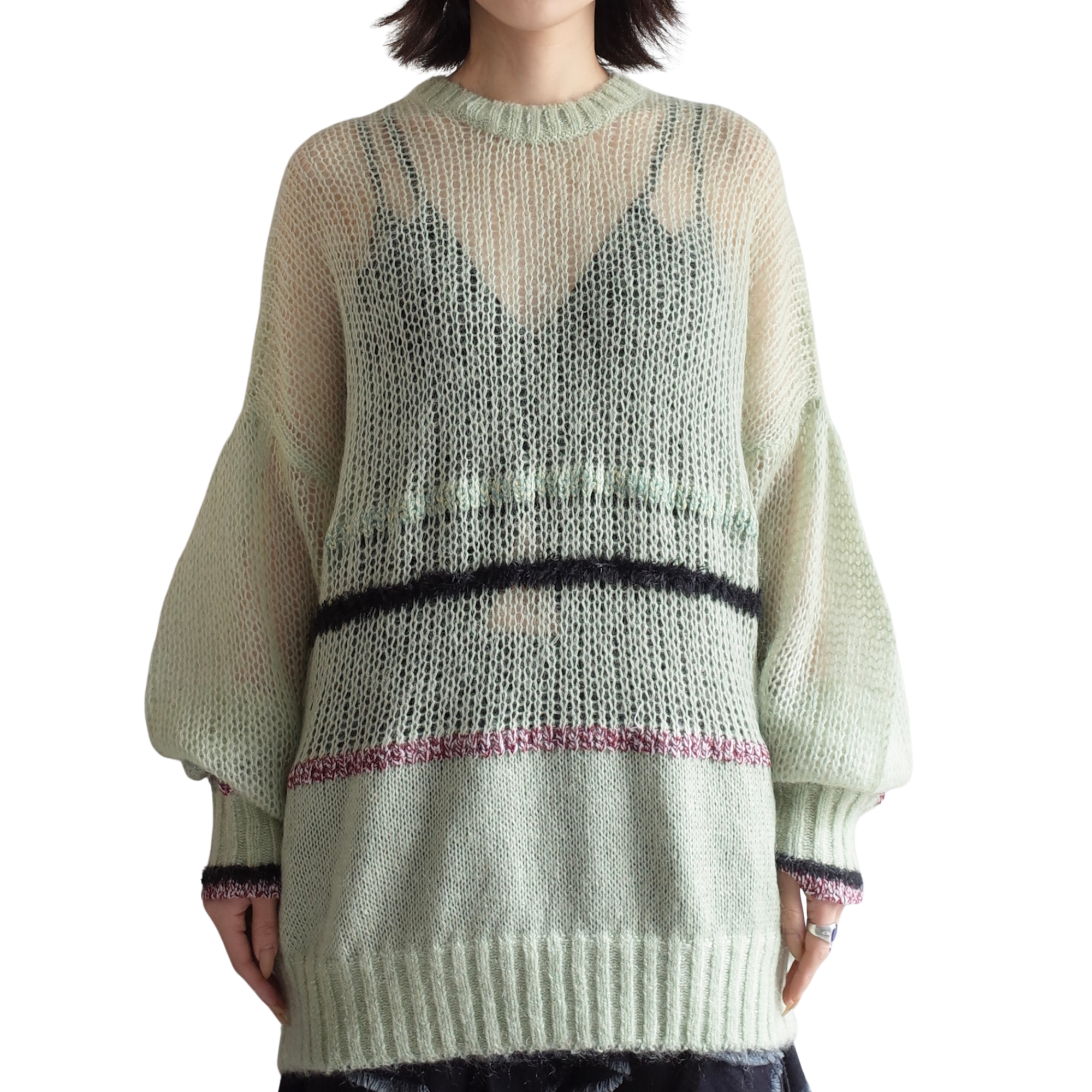 SHEER MOHAIR PULLOVER
