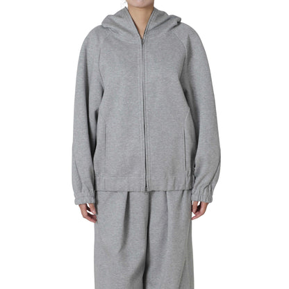 DOUBLE KNIT ZIP HOODIE