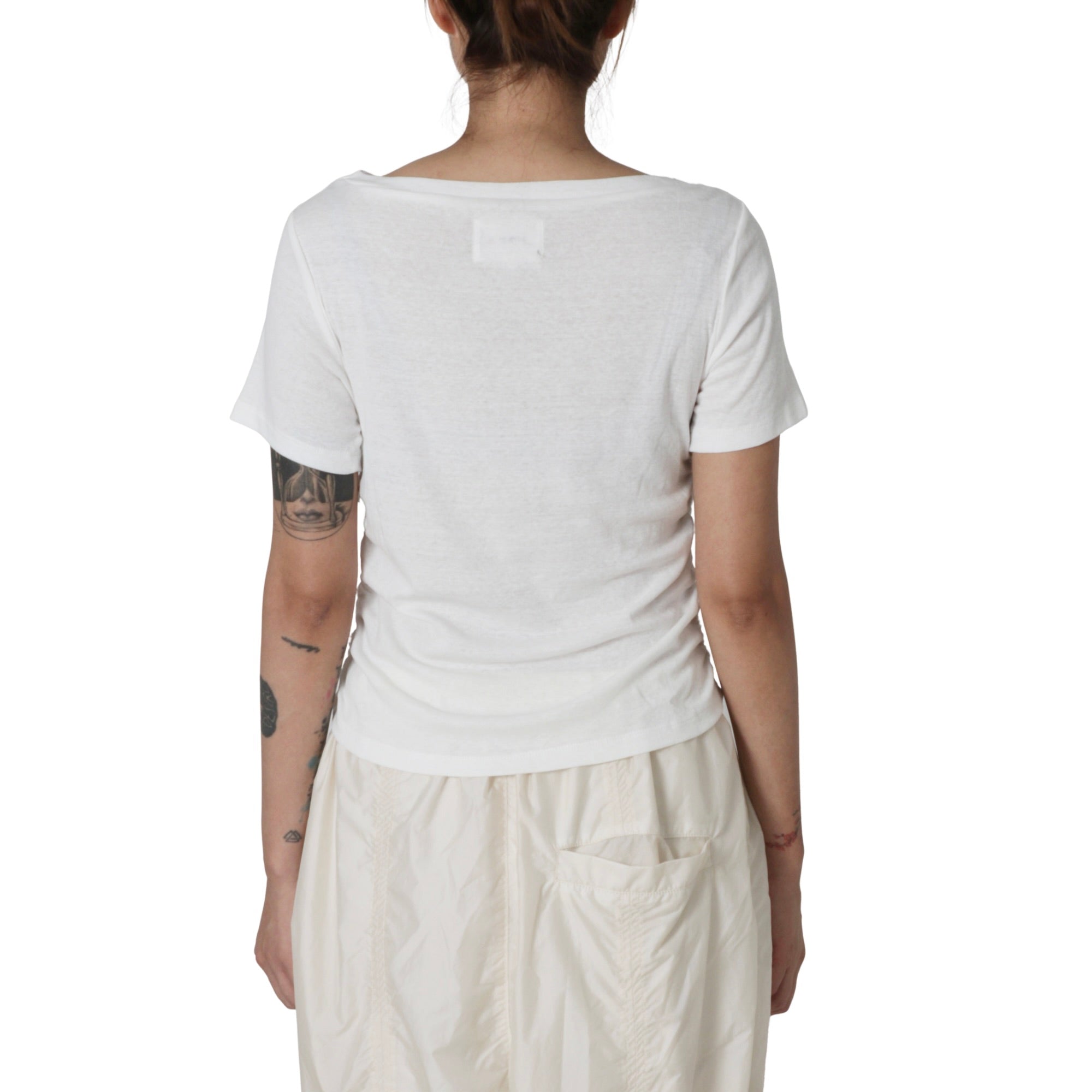 RIBED MINI DRAPE TEE