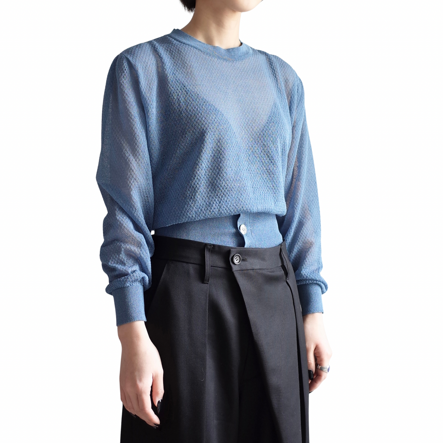 BUTTON KNIT PULLOVER
