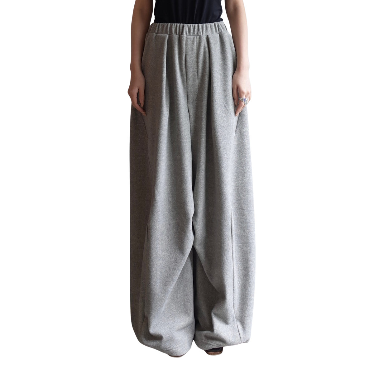 FLEECE WIDE PANTS