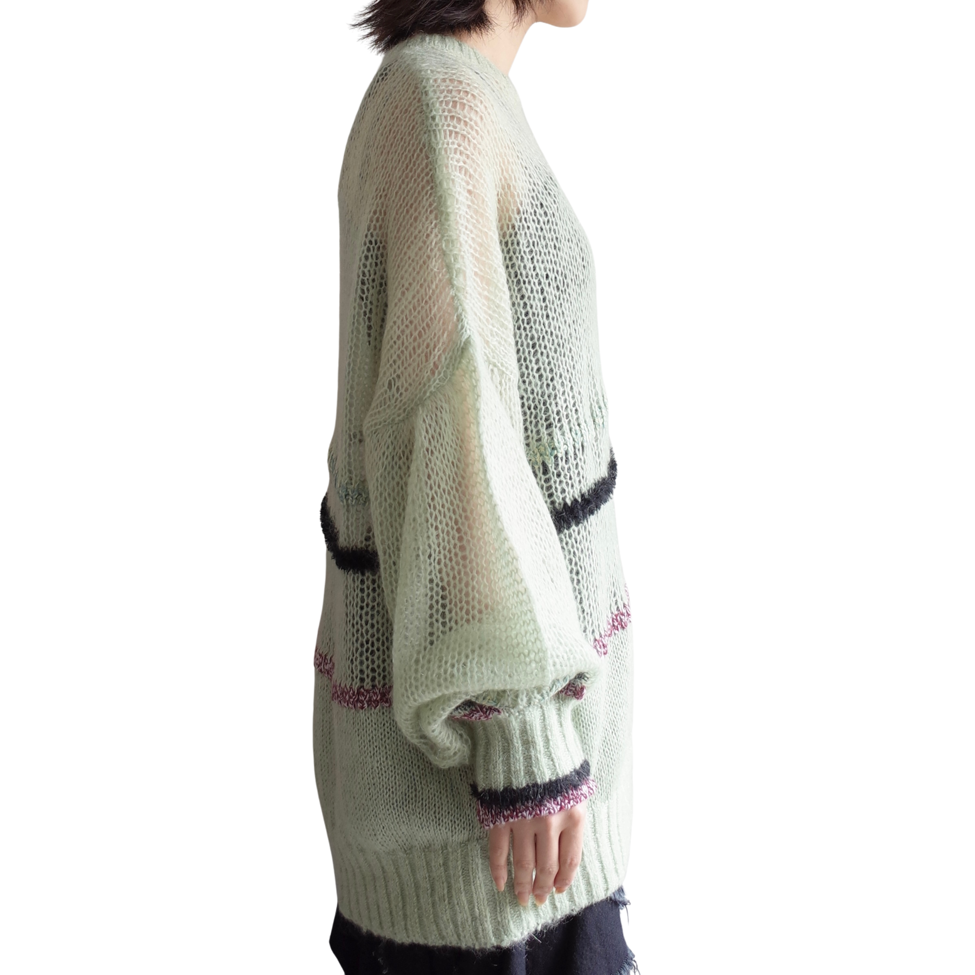 SHEER MOHAIR PULLOVER