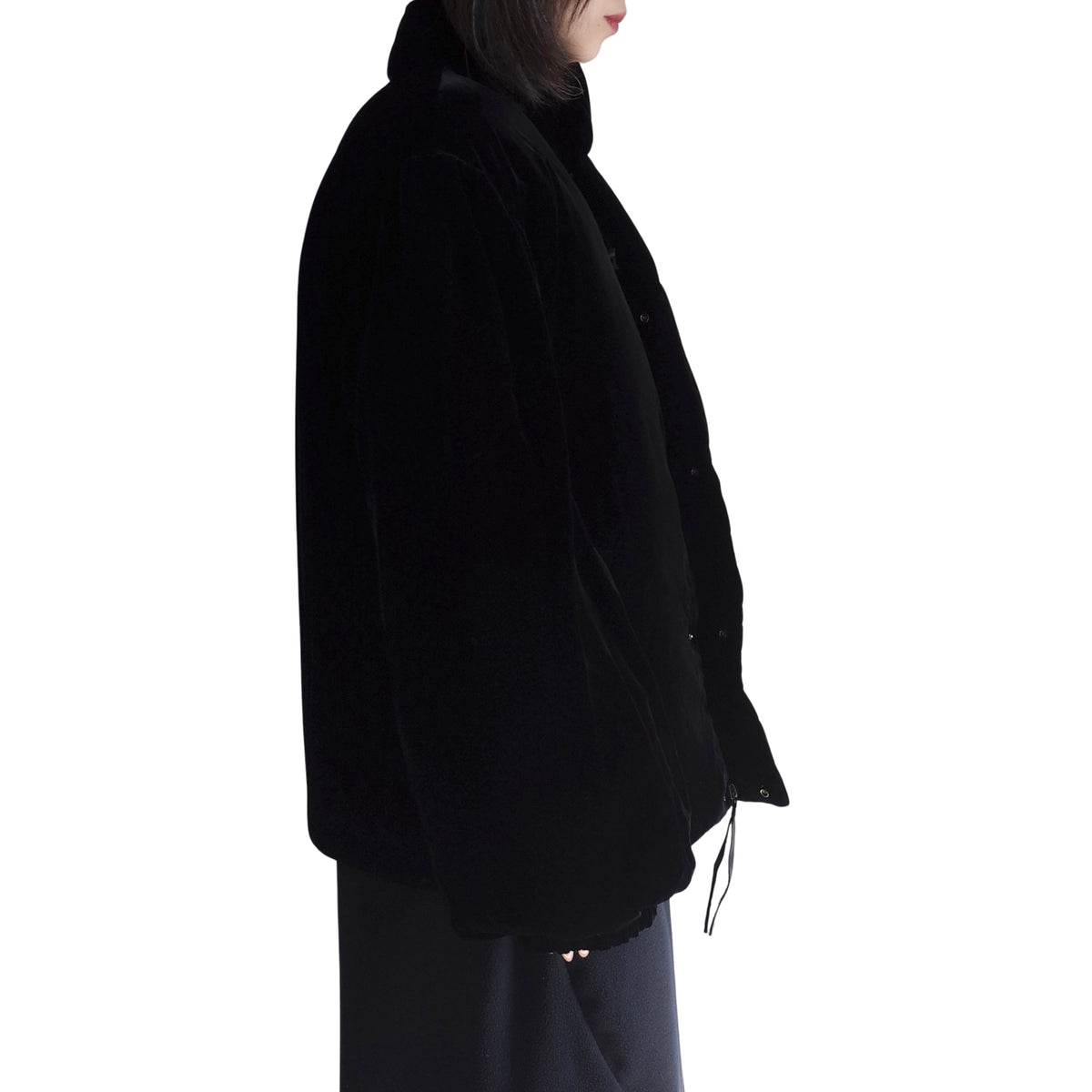 VELVET DOWN JACKET