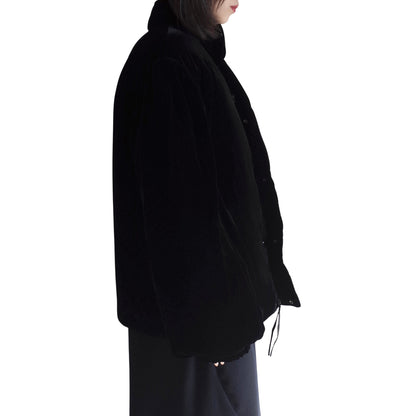 VELVET DOWN JACKET