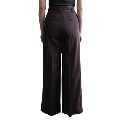 WOOL ZIPPED TROUSERS