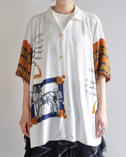 Used / PRINTED HALF SLEEVE SHIRT
