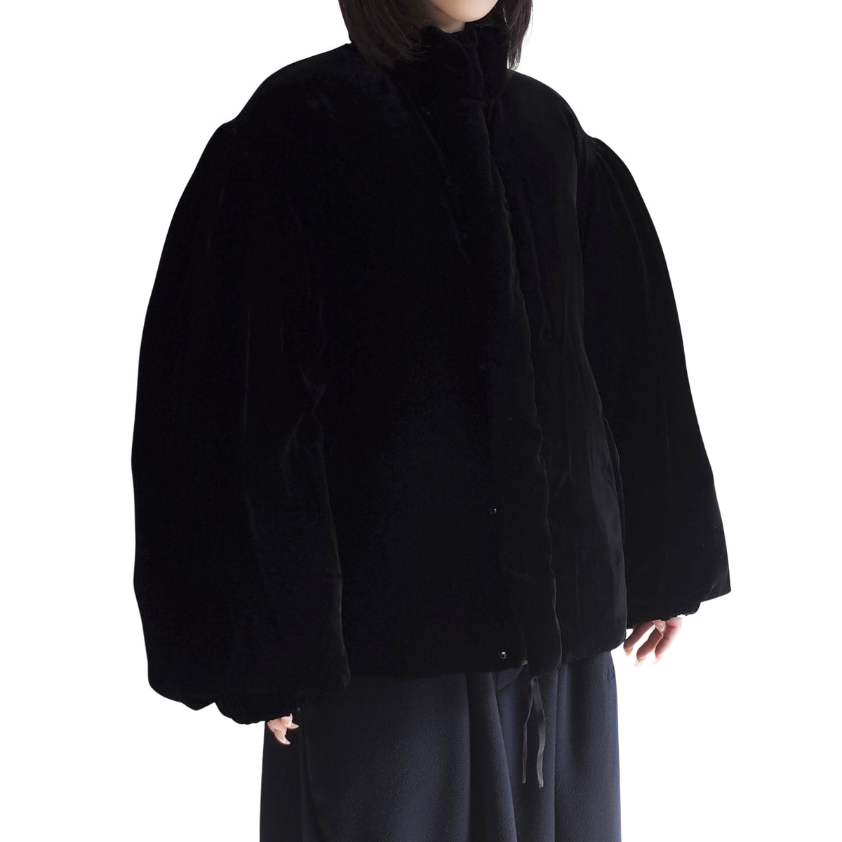 VELVET DOWN JACKET