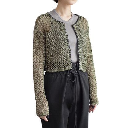 COIL YARN MIX CARDIGAN