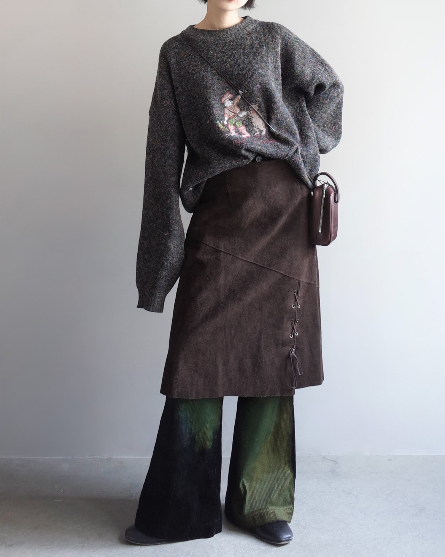 Used / LEATHER SKIRT