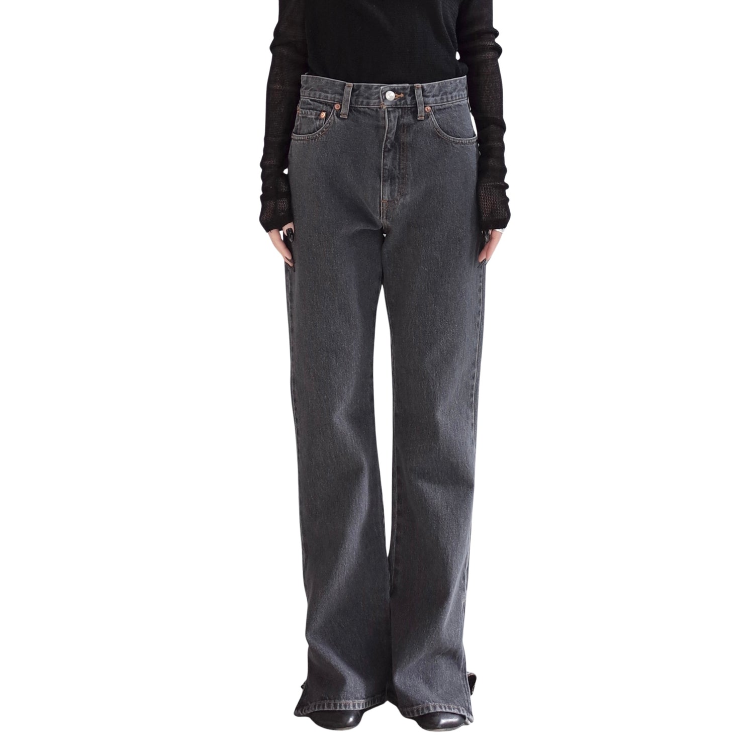 BOOTS CUT SIDE ZIP JEANS