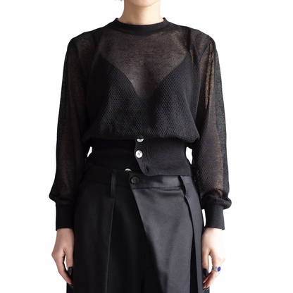 BUTTON KNIT PULLOVER