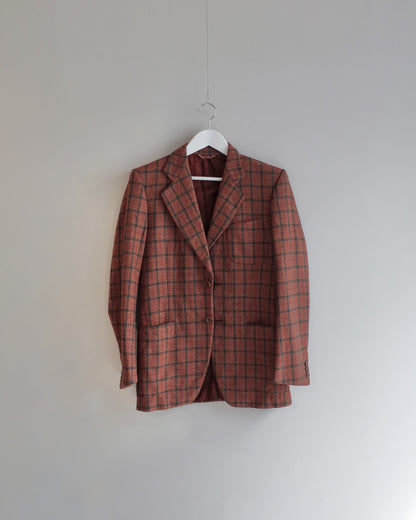 ★Used / CHECK PATTERN BLAZER JACKET