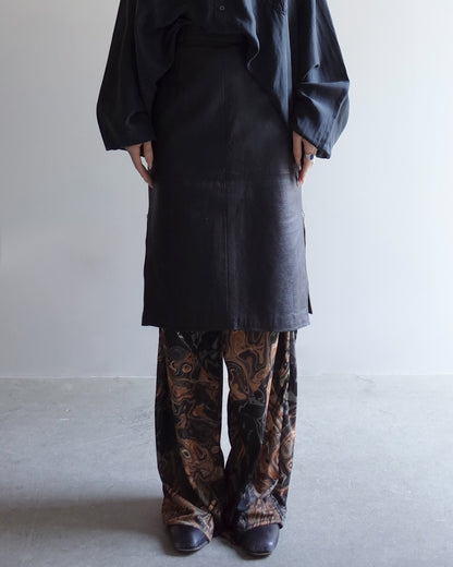 Used  / LEATHER SKIRT