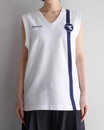 ★Used  / Diadora DAVIS CUP SLEEVELES TENNIS WEAR