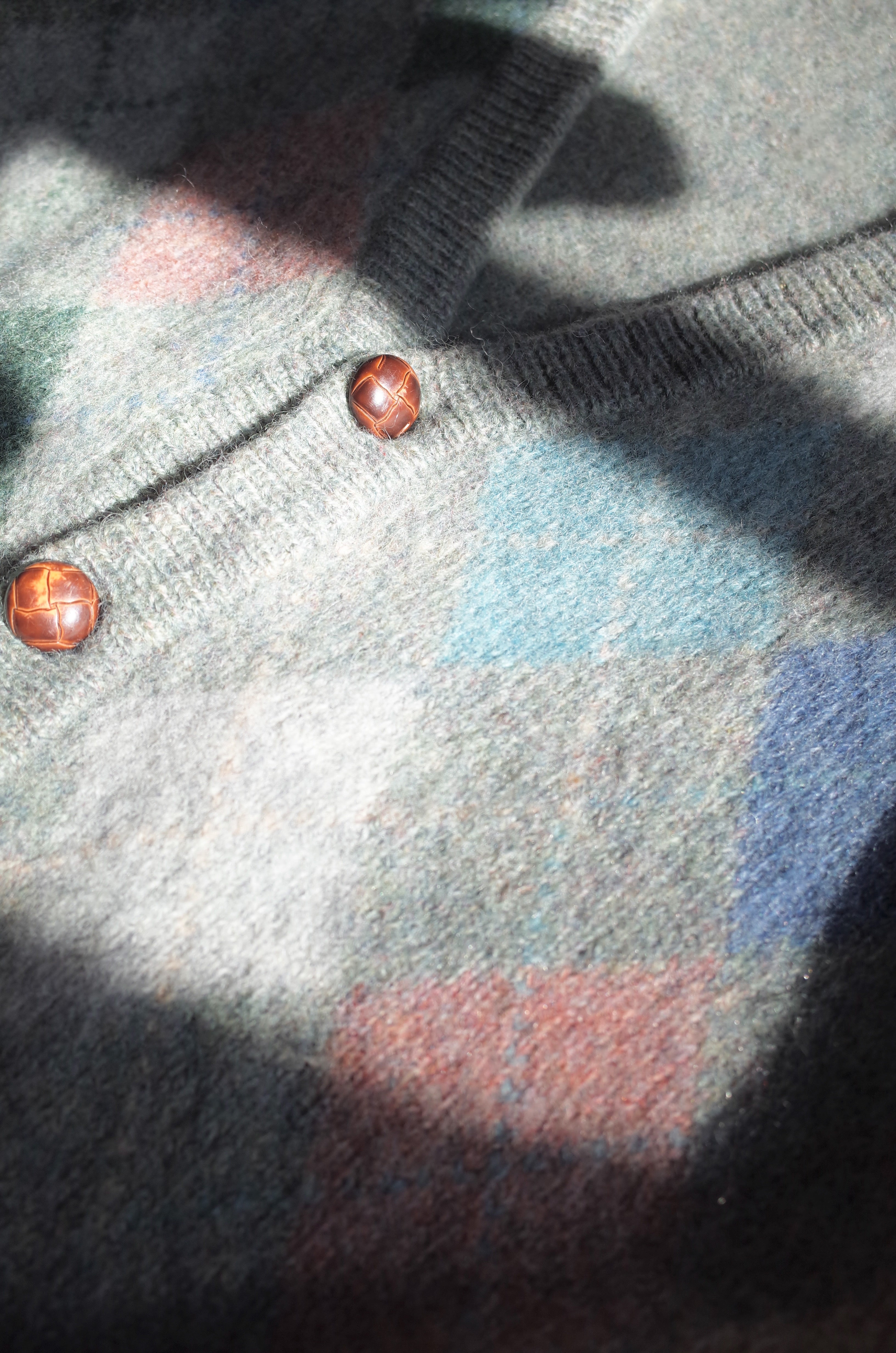 Used / ARGYLE CARDIGAN