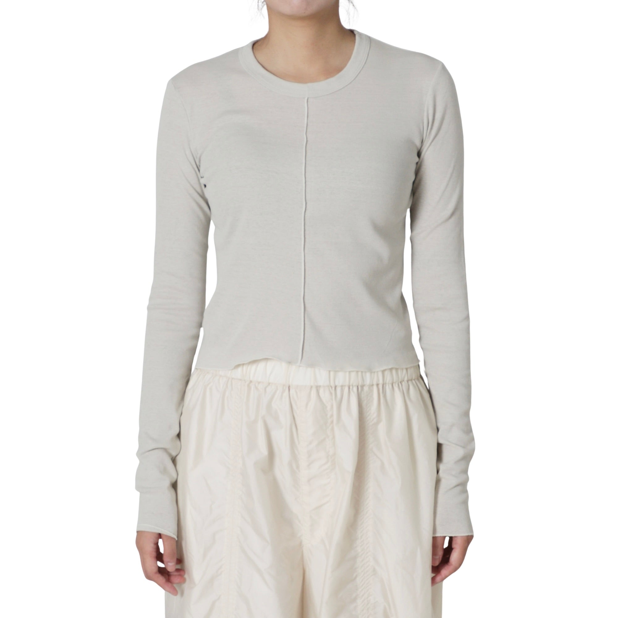 RIBED LONG SLEEVE TEE