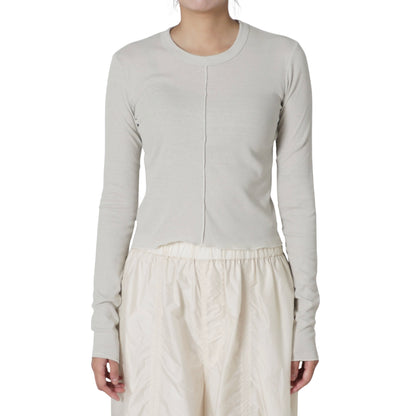 RIBED LONG SLEEVE TEE