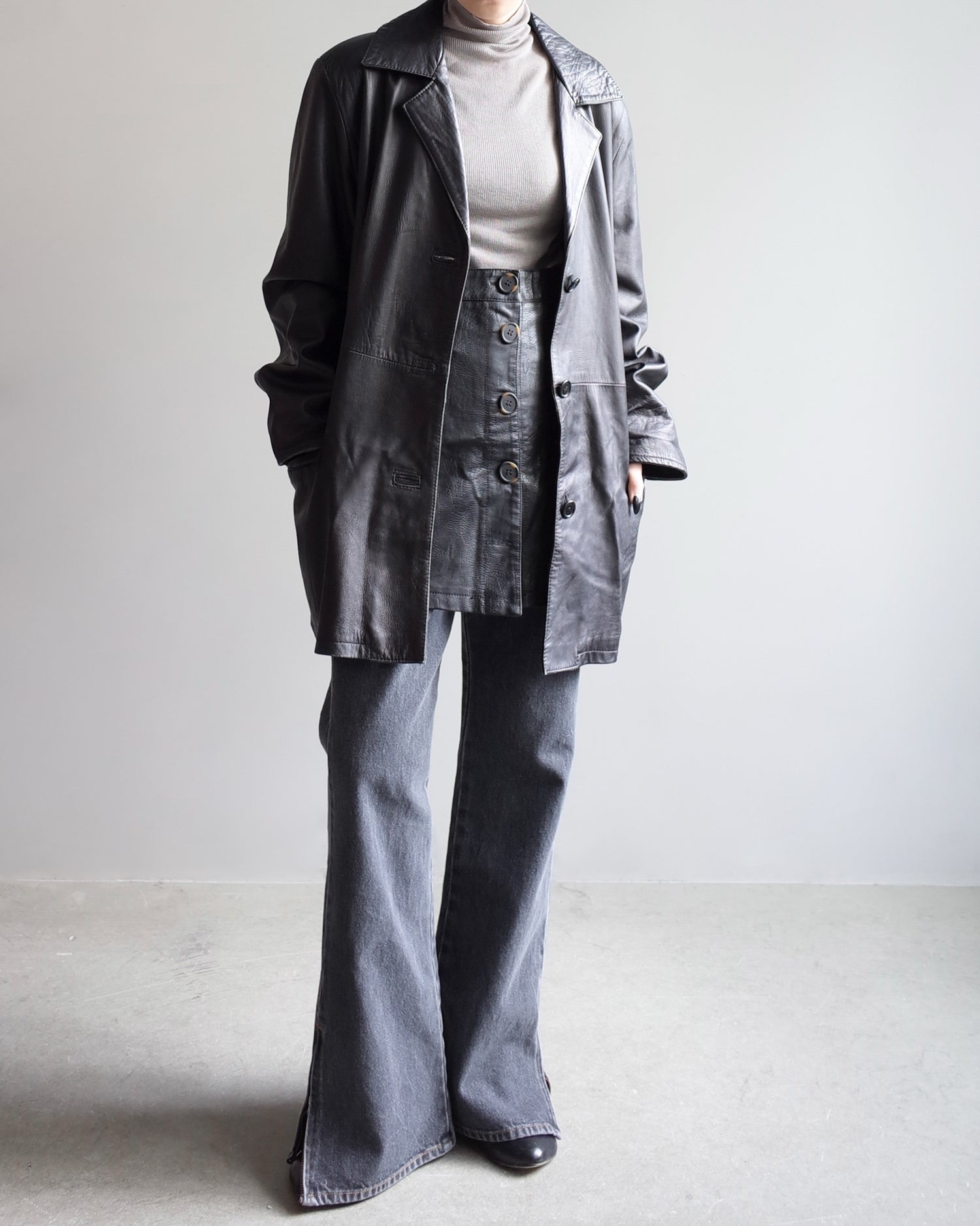 Used / LEATHER JACKET