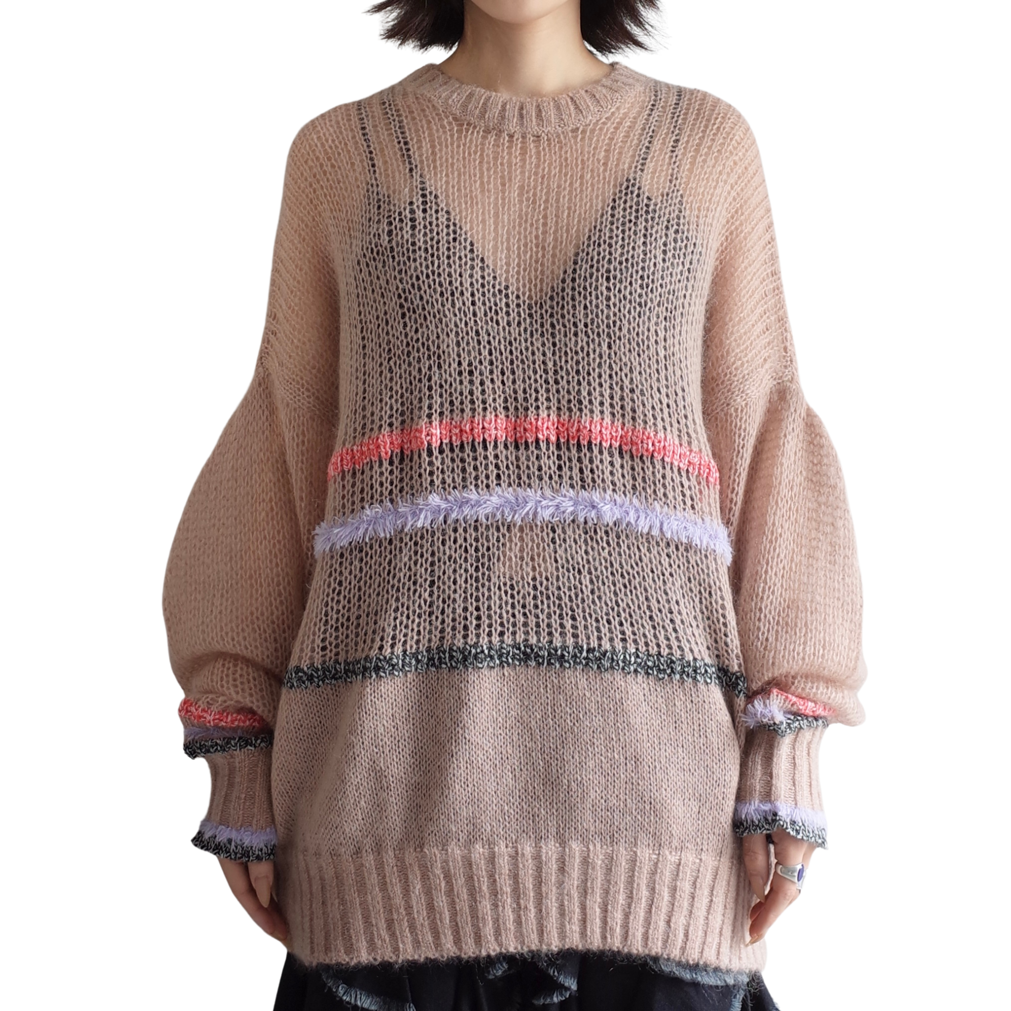 SHEER MOHAIR PULLOVER