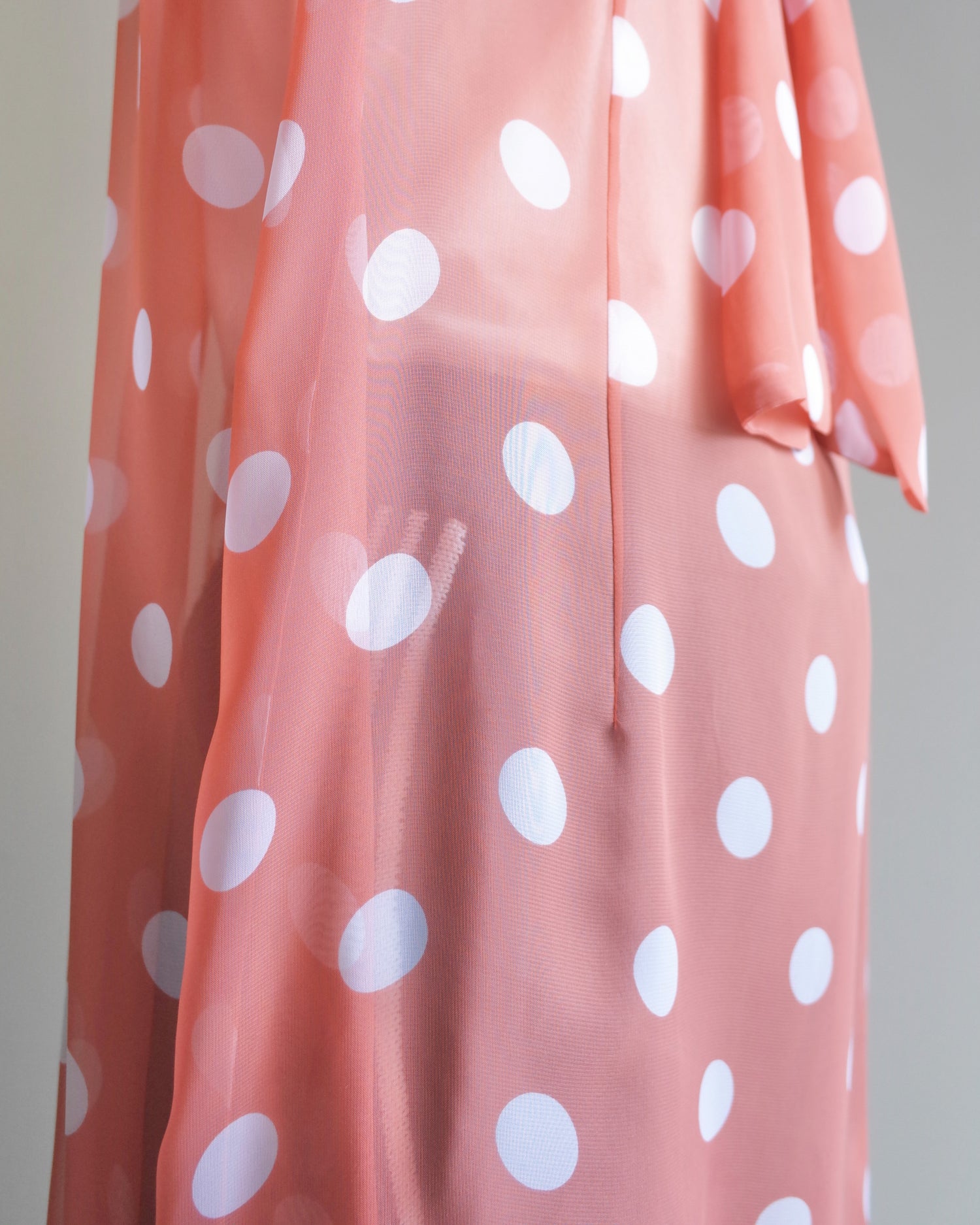DOT SHEER SHIRT DRESS