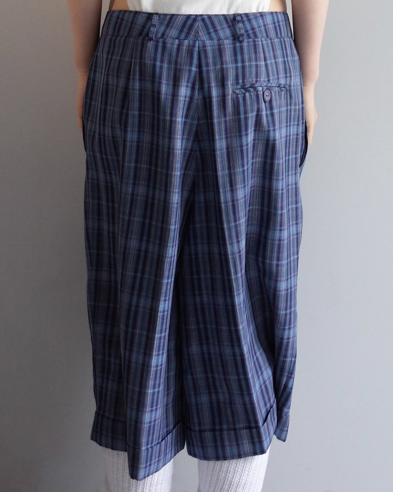 Used  / CHECK HALF PANTS
