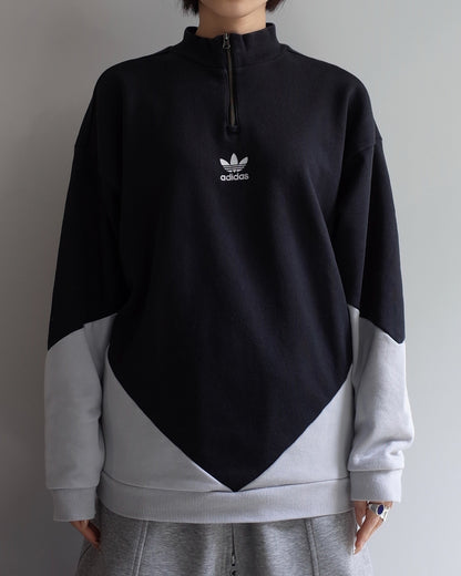Used / adidas HALFZIP SWEAT SHIRT