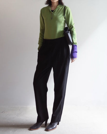 Used / WOOL TAPERED PANTS