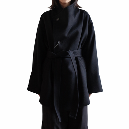 SHAWL COLLAR HALF COAT