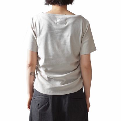 RIBED MINI DRAPE TEE