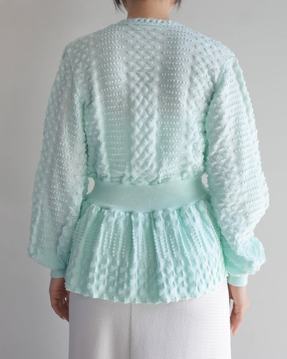 Used / V NECK PEPLUM TOPS