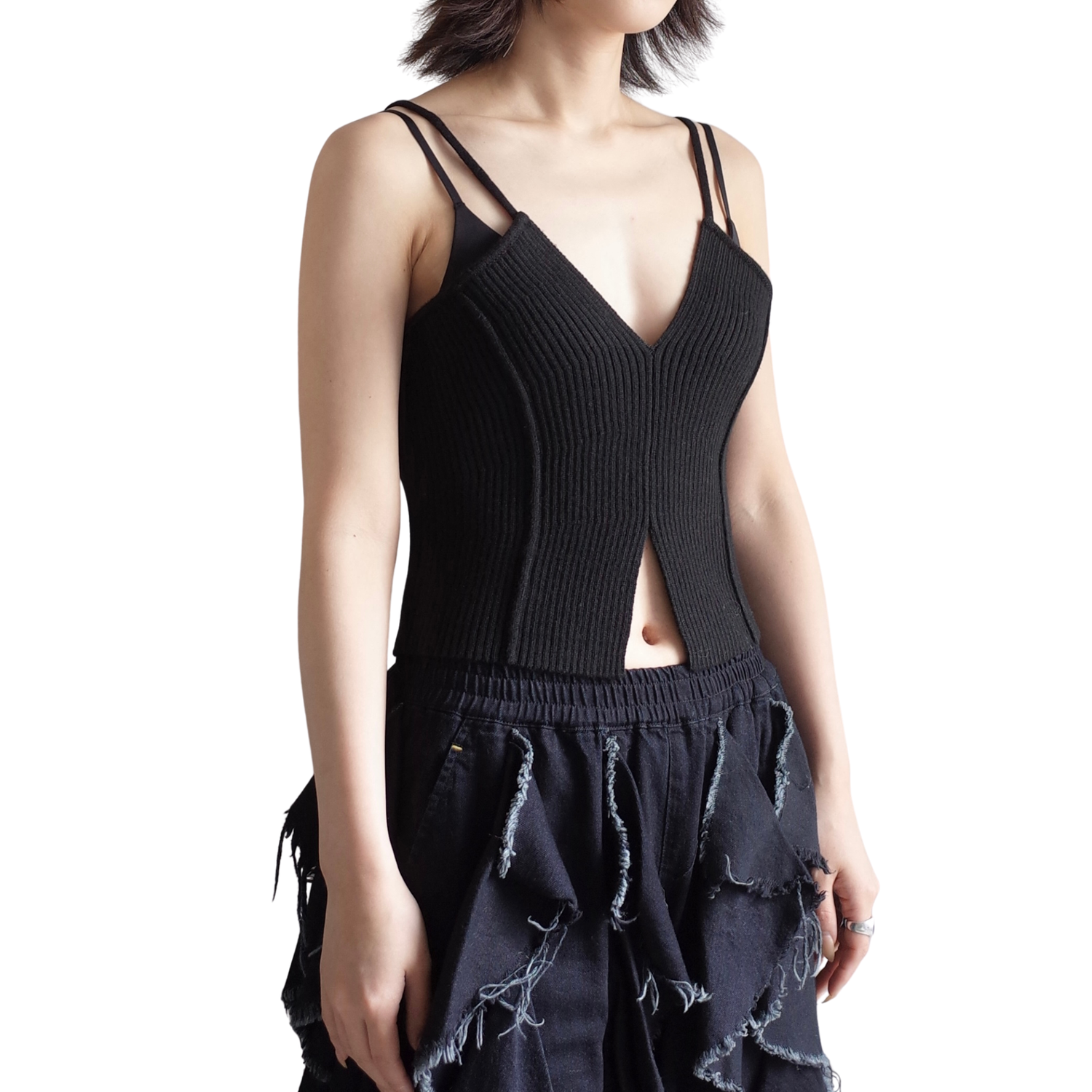RIB CAMI AND BOLERO SET