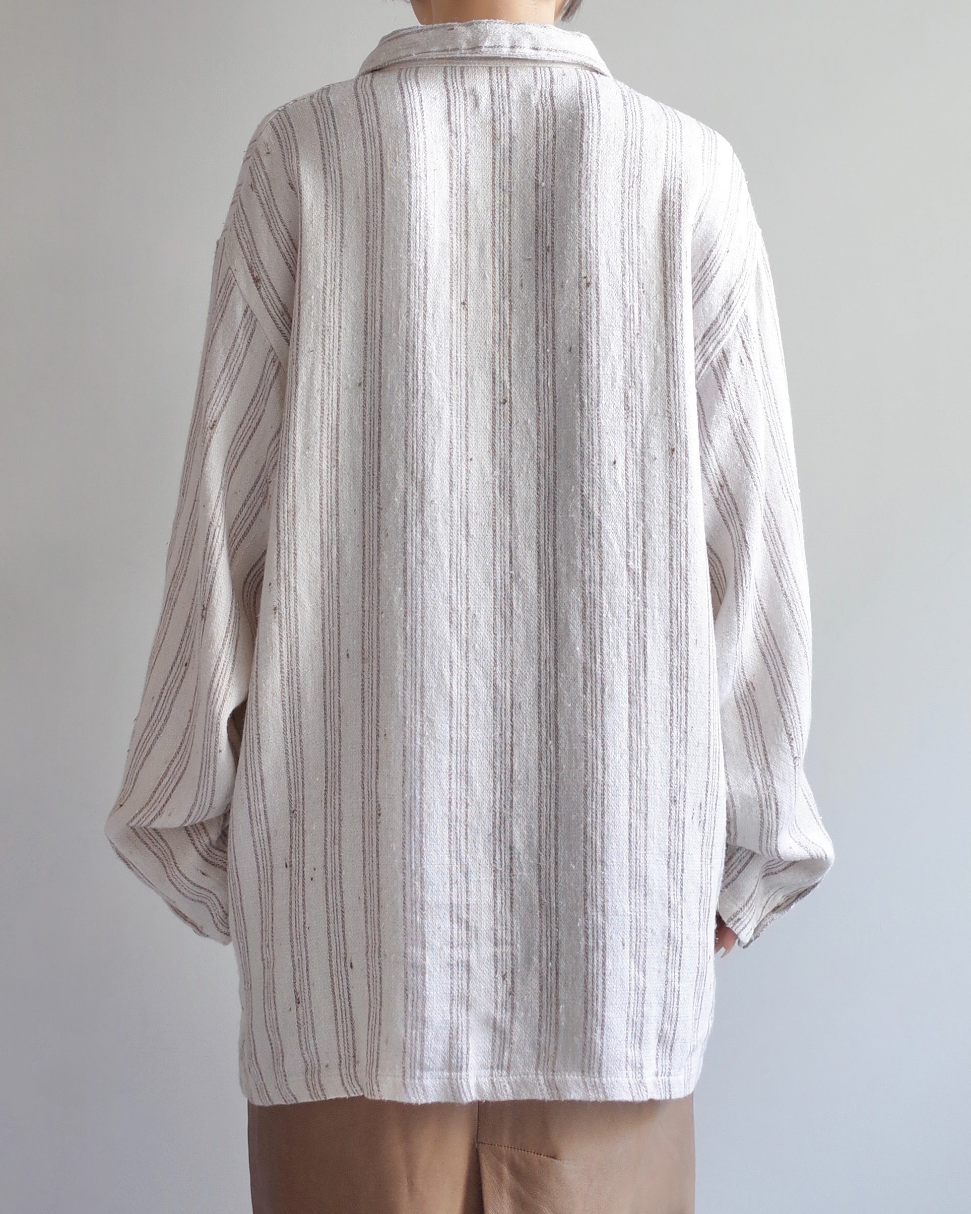 Used / OVERSIZED LINEN POLO SHIRT
