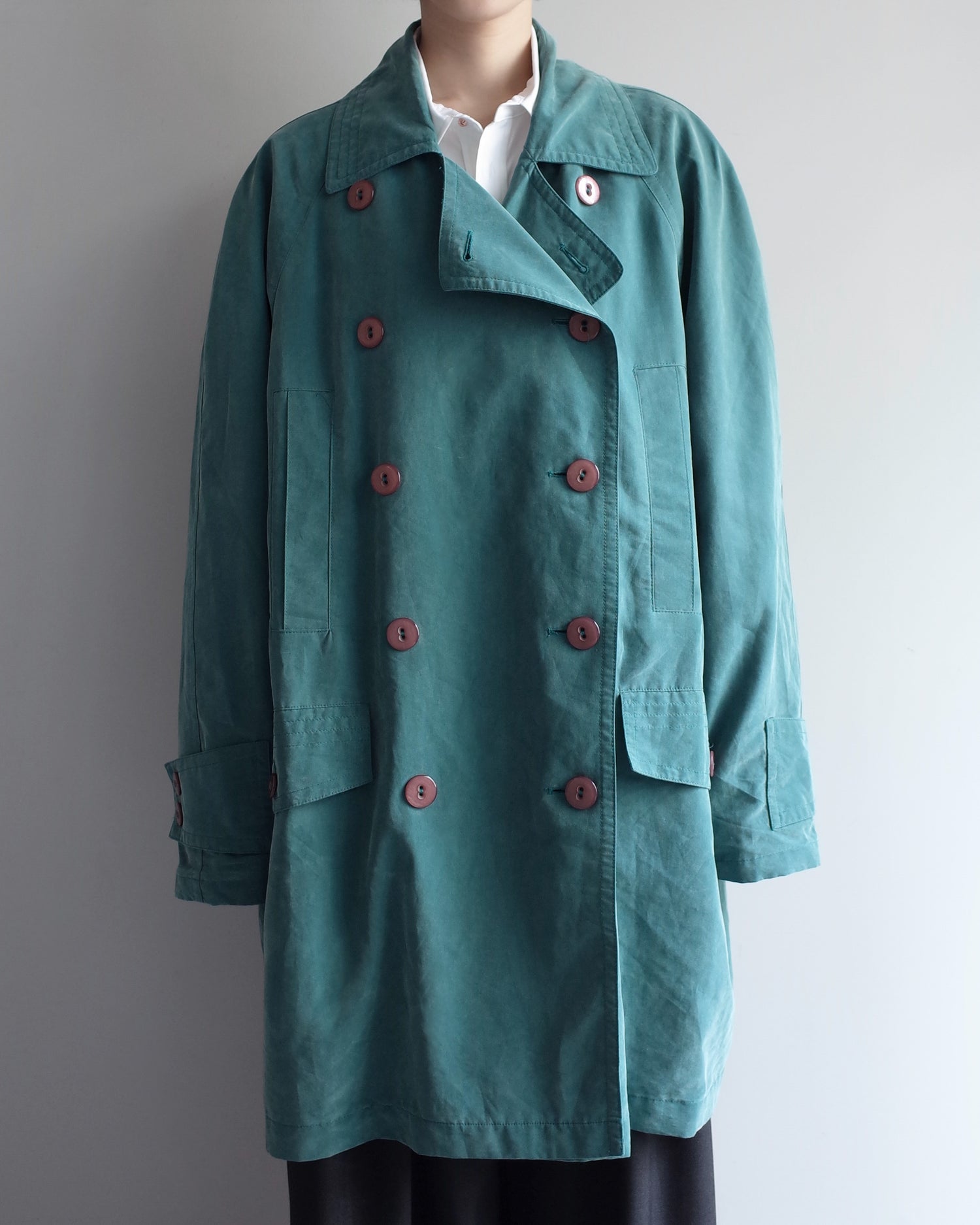 ★Used / MOLESKIN HALF TRENCH COAT