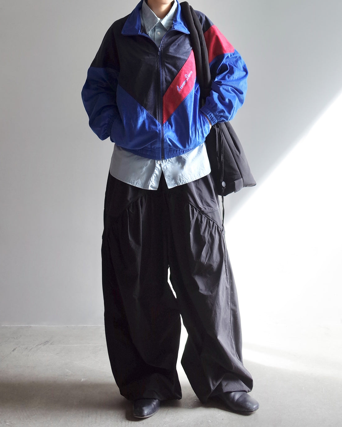 Used / ZIPPED PLAIN SHIRT