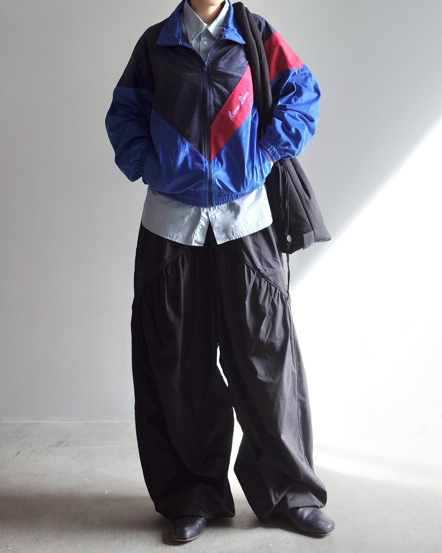 Used / ZIPPED PLAIN SHIRT
