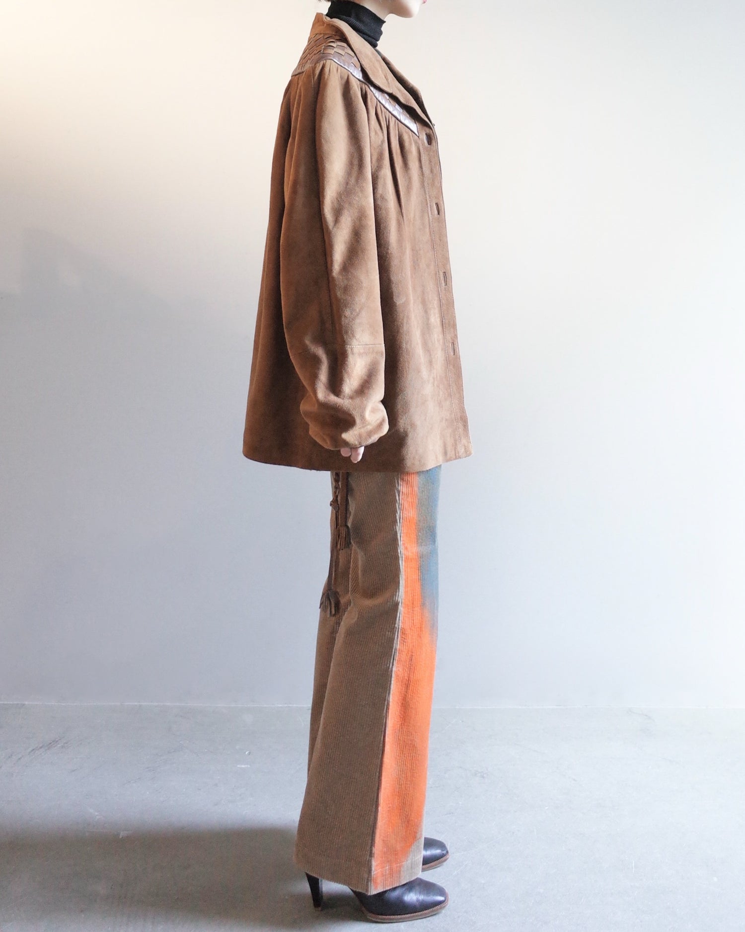 Used / LEATHER SHIRT JACKET