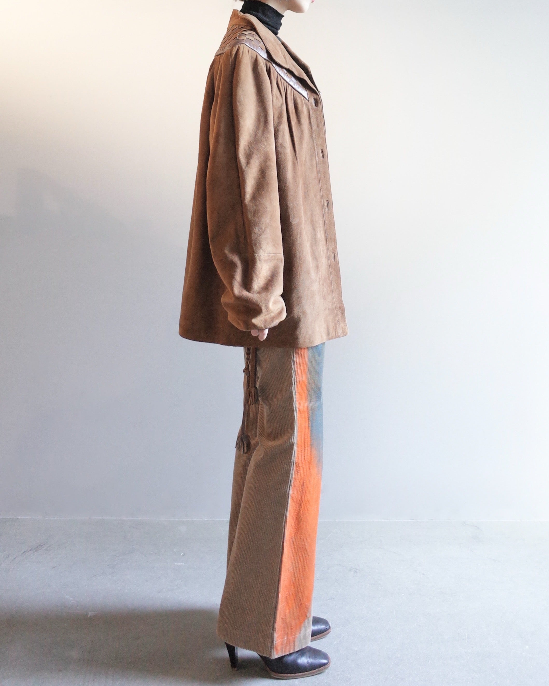 Used / LEATHER SHIRT JACKET