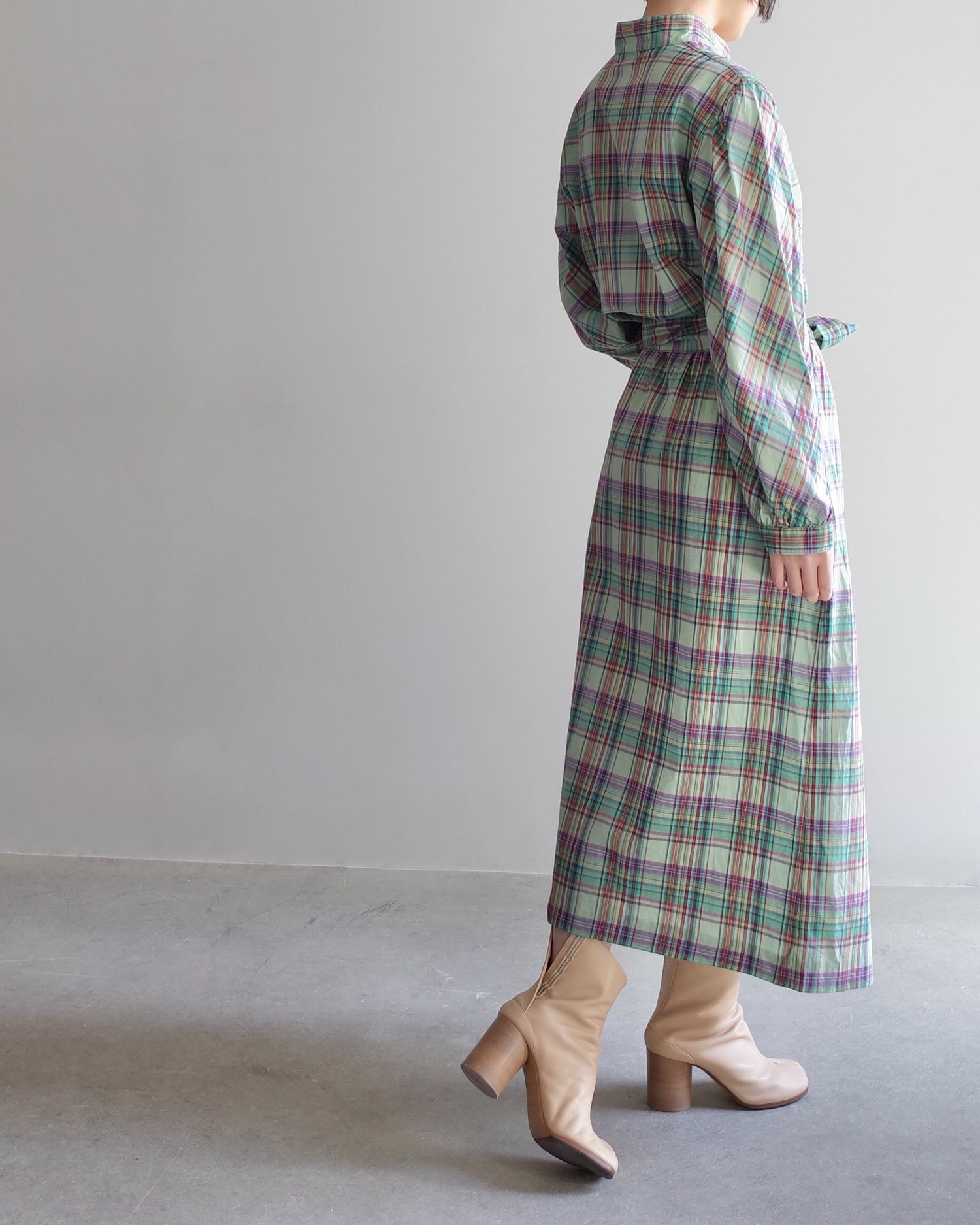 Used / PLEATS SHIRT ONEPIECE