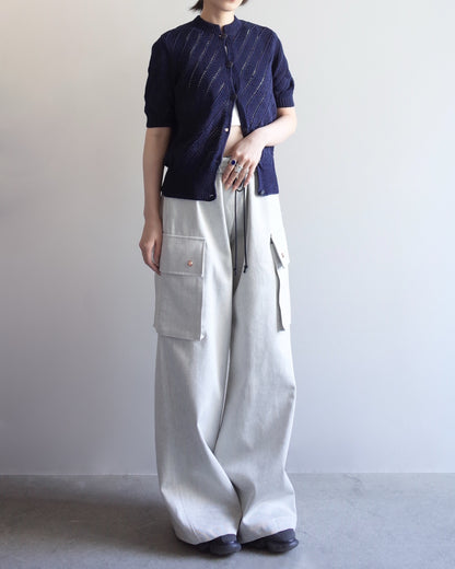 Used / HALF SLEEVE KNIT CARDIGAN